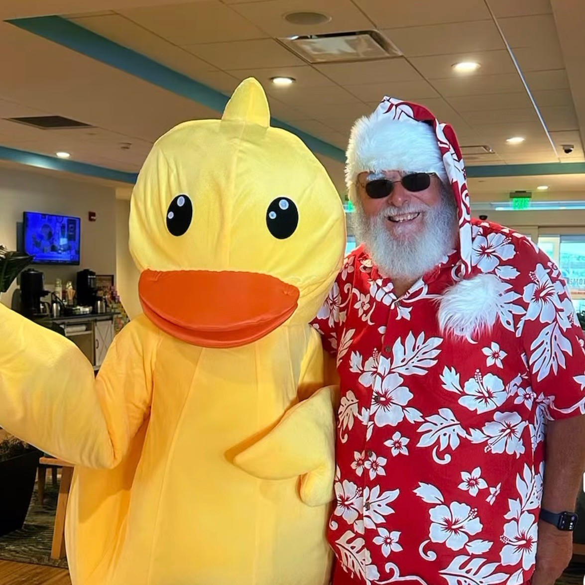 Santa Greg loves christmas in July!
